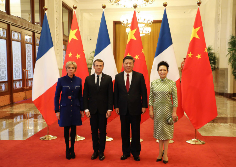 中国主席习近平会见访华法国总统马克龙