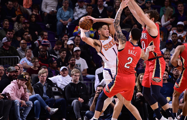 Pelicans 124-121 Suns (photo : sina.com.cn/vcg.cn)