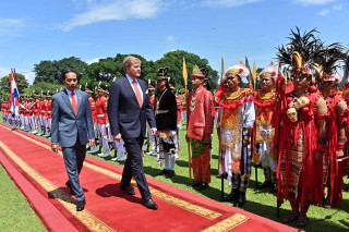 佐科威总统接见来访的荷兰国王 