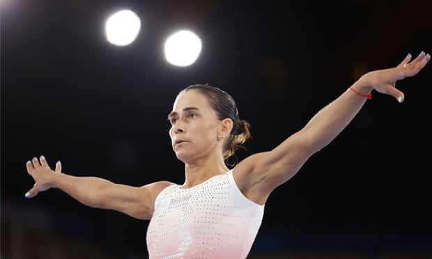 46-year-old gymnast Oksana Chusovitina. Photo: Kyodo News/Getty Images
