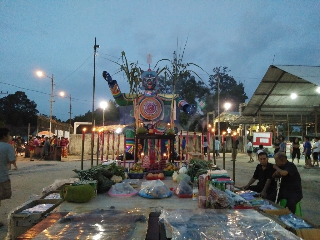 Chinese ghost festival in Bangka Island. (photo : Medcom/Harianty)