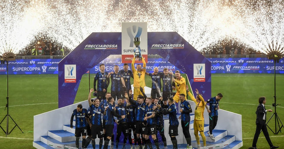  Inter Milan beat Juventus 2-1 win Italian Super Cup. (photo source : sipaphoto/sohu)