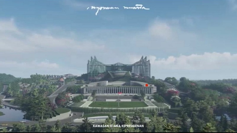 Design of a Presidential Palace in East Kalimantan. Photo: Instagram/Nyoman Nuarta