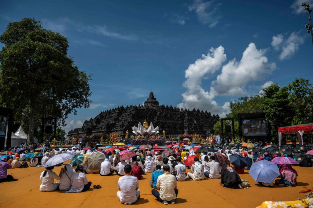 Vesak in Borobudur. (Photo : AFP)
