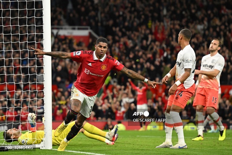 Manchester United vs West Ham United. (photo : AFP)
