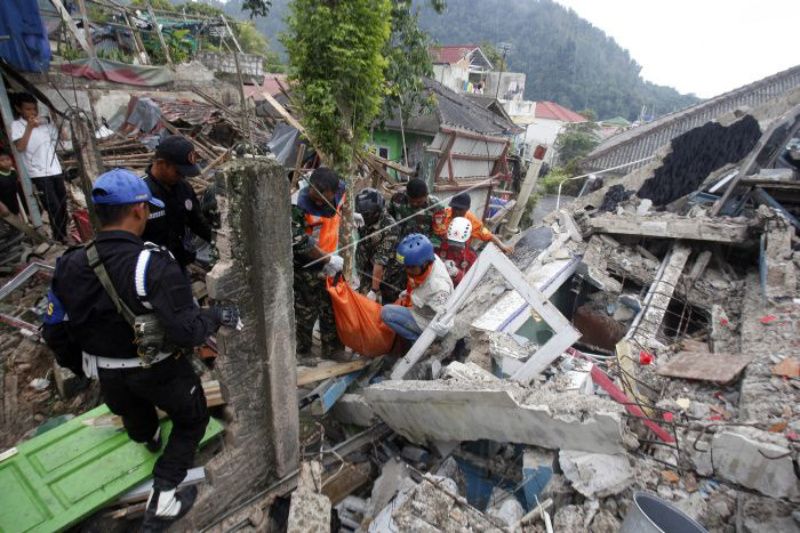 Cianjur Earthquake. (photo : ANTARA)