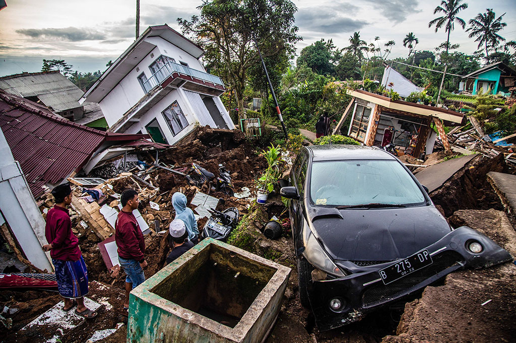Cianjur Earthquake. (photo : AFP)