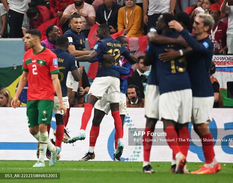 France vs Morocco. (photo : AFP)