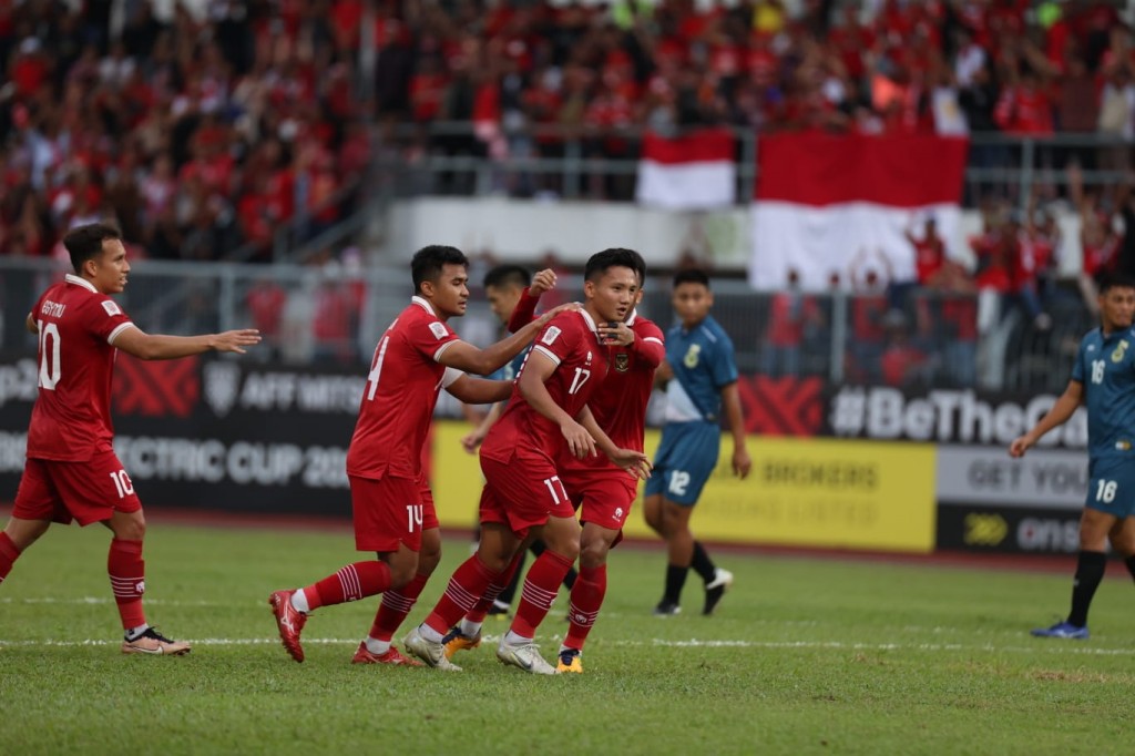 Indonesia vs Brunei Darussalam. (photo : PSSI)