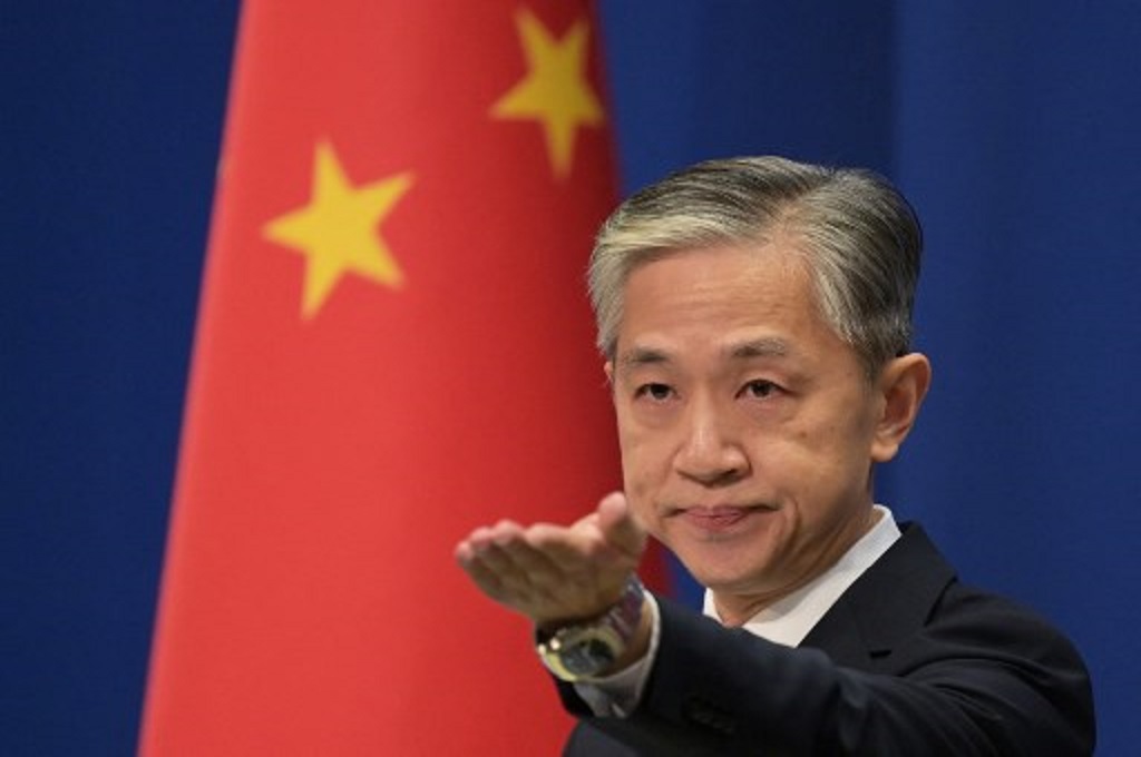 Chinese Foreign Ministry Spokesperson Wang Wenbin. (photo : AFP)