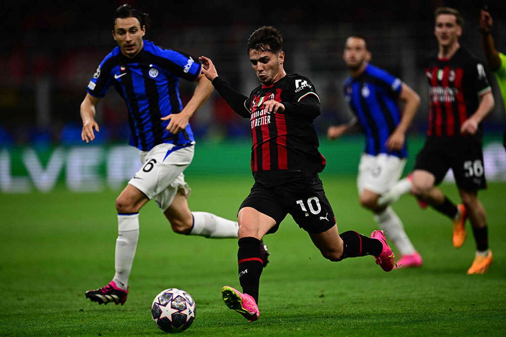 AC Milan vs Inter Milan. (photo : AFP)
