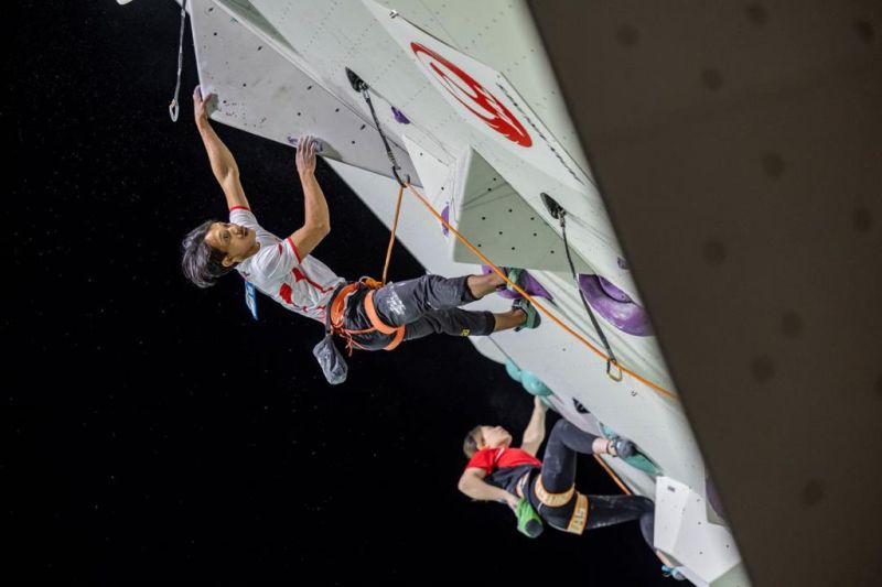 Ravianto Ramadhan in the semifinals of the World Cup Briançon, France. (ANTARA/HO/IFSC)