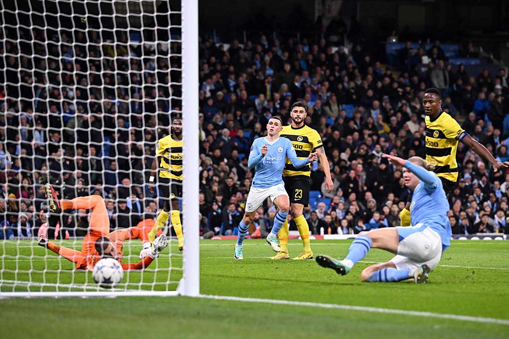 Manchester City vs Young Boys. (photo : AFP)