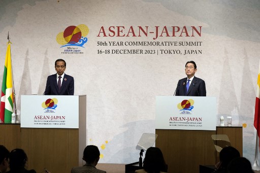 President Joko Widodo attends the ASEAN-Japan meeting in Tokyo. (AFP)