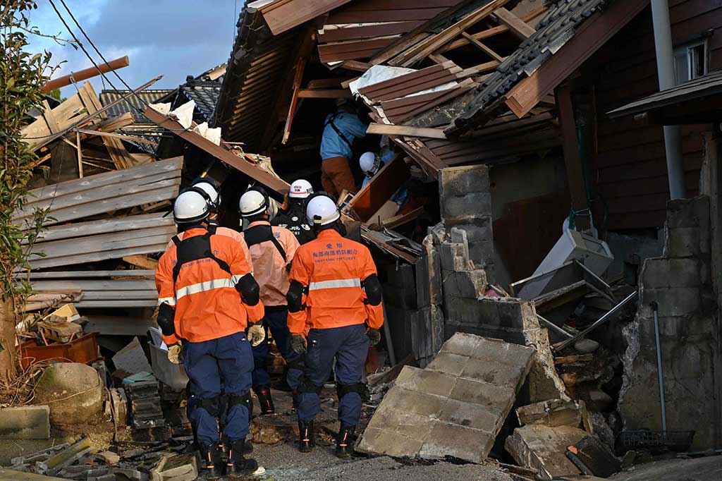 Earthquake in Ishikawa, Japan. (Photo : AFP)