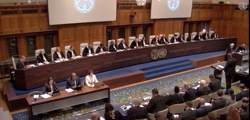 International Court of Justice hearings in the Israeli genocide trial. Photo: UNTV