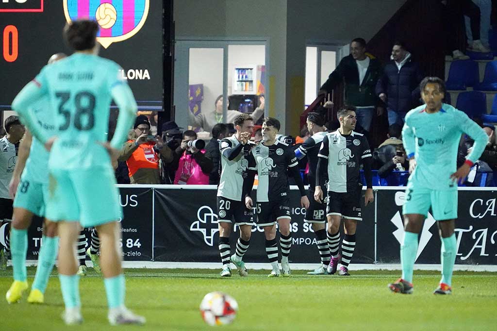 Barcelona vs Unionistas de Salamanca. (photo : AFP)
