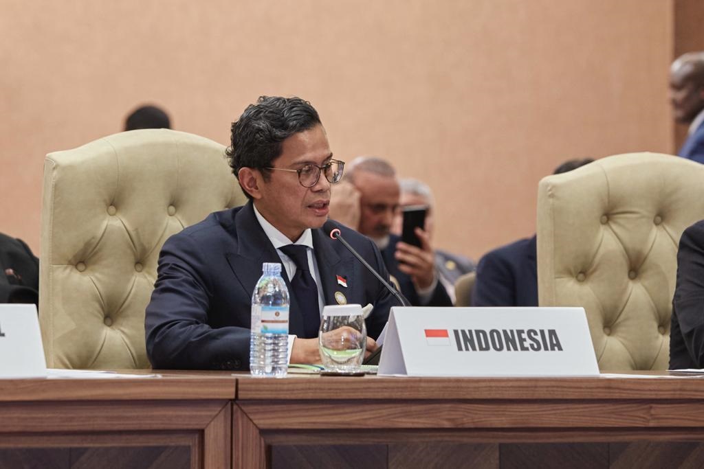 Vice Minister of Foreign Affairs Pahala Nugraha Mansury at the 19th Summit of the Non-Aligned Movement in Kampala, Uganda, 19-20 January 2024. (Photo : Ministry of Foreign Affairs)