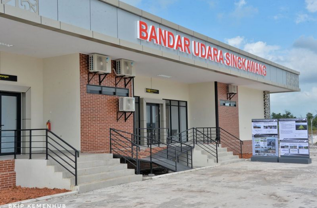 Singkawang Airport in Singkawang City, West Kalimantan. ANTARA/HO-BKIP Kemenhub 