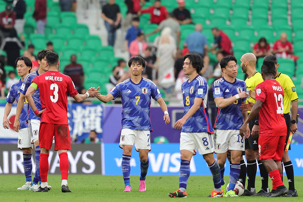 Japan vs Bahrain. (photo : AFP)