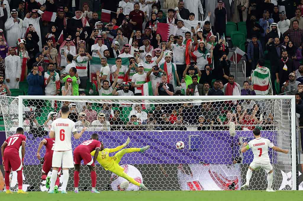 Qatar vs Iran. (photo : AFP)