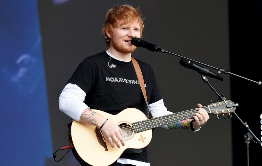 Ed Sheeran. Photo: Gettyimages.