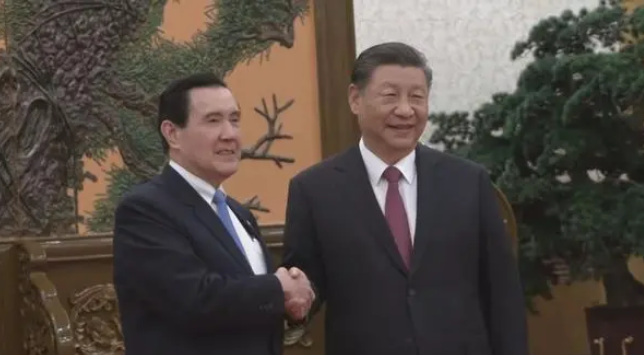Xi Jinping Is Meeting With  Ma Ying-jeou. (photo source : Baidu Baijiahao)