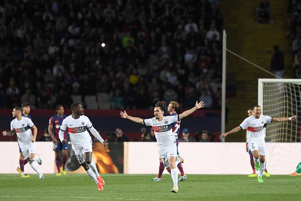 Barcelona vs PSG. (photo : AFP)