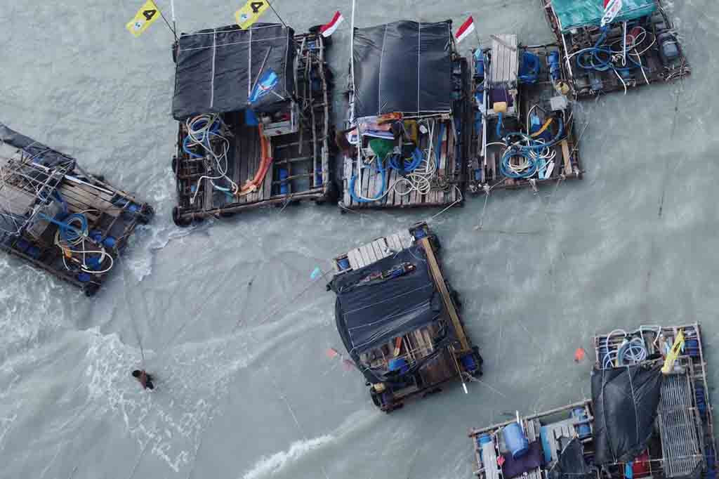 Illegal Sea Tin Mining in Bangka Island. (photo : MI)