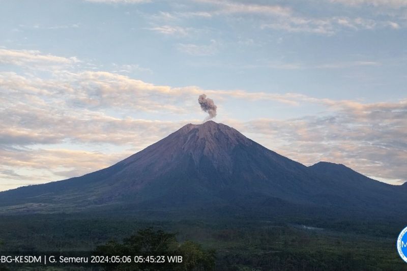 Mt. Semeru. (photo : ANTARA/HO-PVMBG)