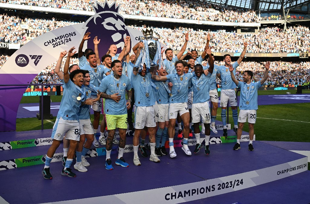 Manchester City have been crowned Premier League champions for a record fourth season in a row. (photo : AFP)photo : 