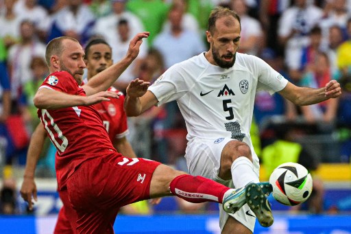 Slovenia vs Denmark. (photo : AFP)