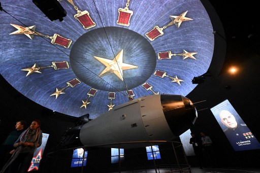 The AN-602 thermonuclear bomb made during the Soviet Union was exhibited in Moscow, Russia last year. Photo: AFP