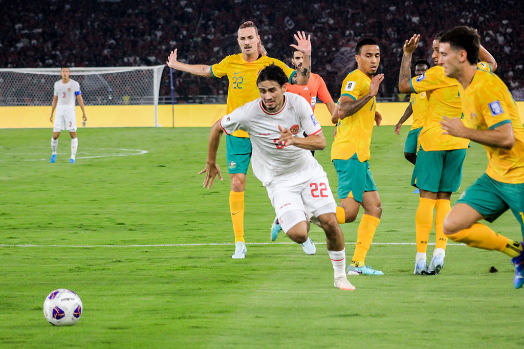 Indonesia vs Australia. (photo : medcom.id)