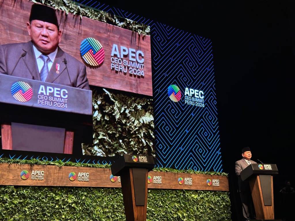  President Prabowo Subianto in APEC CEO Summit Peru 2024. Photo : Istimewa