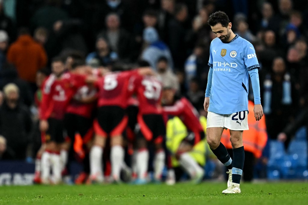 Manchester City vs Manchester United. (photo : AFP)