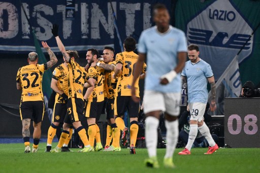 Inter Milan vs Lazio. AFP PHOTO/Alberto Pizzoli 