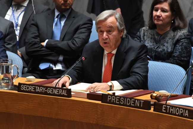 UN Secretary-General Antonio Guterres. (photo : AFP)
