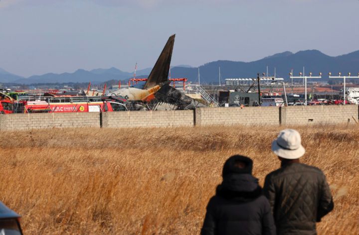 Jeju Air plane crashes at Muan International Airport, South Korea. (Yonhap)