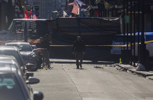 US New Orleans truck attack. Photo :  ANTARA/Anadolu/py