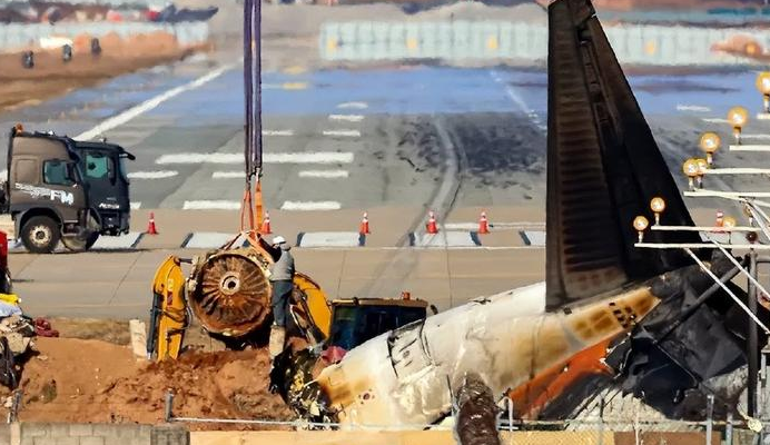 Jeju Air plane crashes at Muan International Airport, South Korea. (Photo source : sina.com.cn)