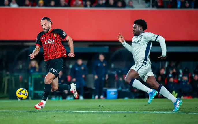 Mallorca vs Osasuna. Photo source : Dongqiudi