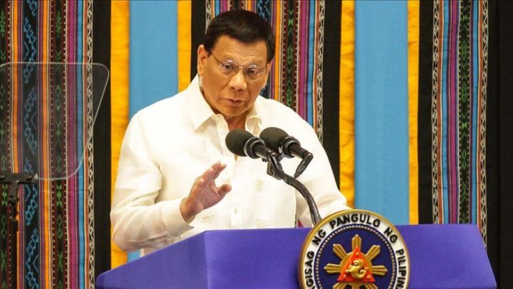 Ex Philippine President Rodrigo Duterte. (Anadolu Agency)
