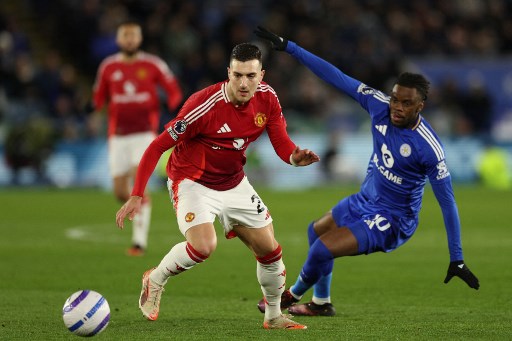 Manchester United vs Leicester City. Photo : AFP