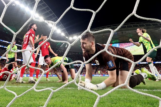 Indonesia vs Australia. AFP PHOTO
