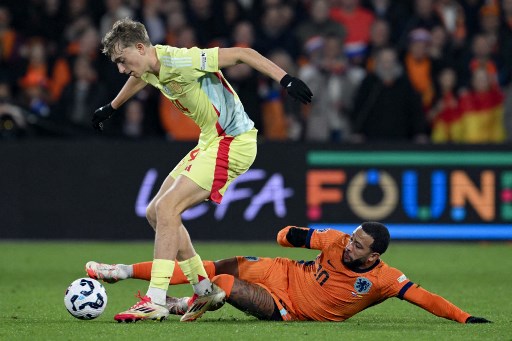 Spain vs Netherland. Photo : AFP
