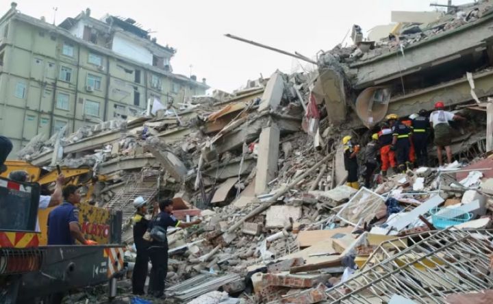 Earthquake hit Myanmar. Photo : Xinhua