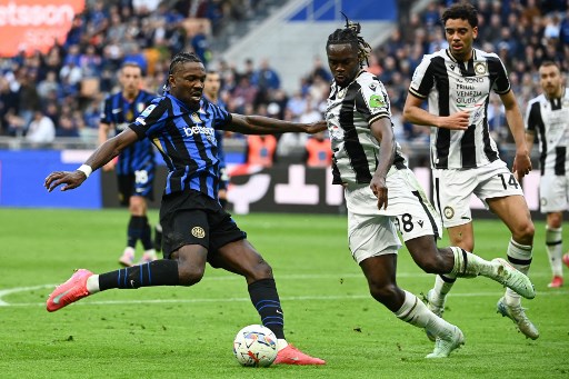 Inter Milan vs Udinese. Photo : AFP