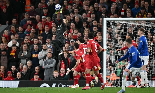 Liverpool vs Everton. Photo : AFP