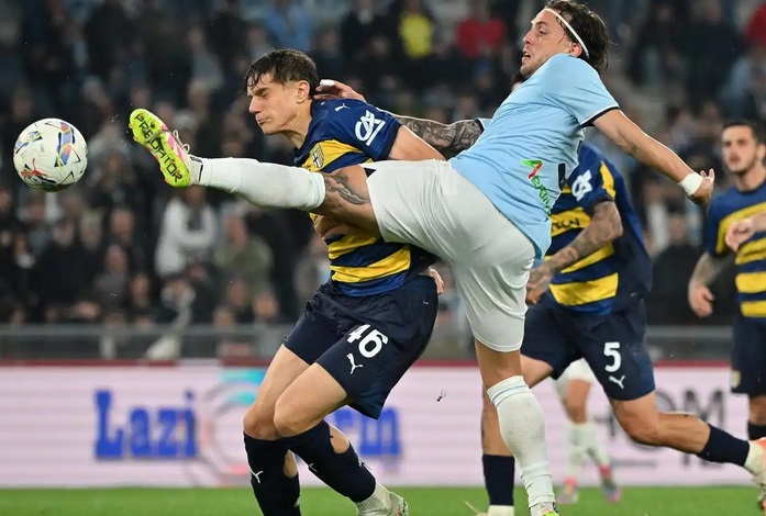 Lazio vs Parma. Photo : Xinhua.